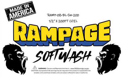 Rampage 1/2" Blue 200ft Softwash Hose