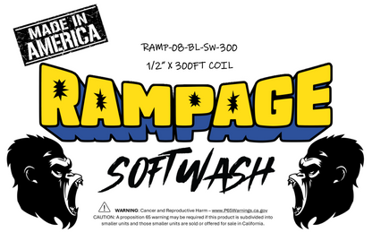 Rampage 1/2" Blue 300ft Softwash Hose