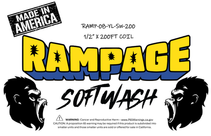 Rampage 1/2" Yellow 200ft Softwash Hose