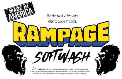 Rampage 5/8" Blue 200ft Softwash Hose