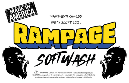 Rampage 5/8" Yellow 200ft Softwash Hose