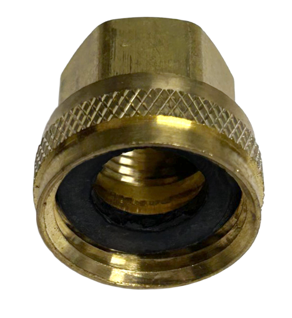 3/4 FGH Swivel x 1/2 FPT Pump Inlet Brass Fitting