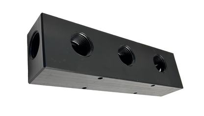 Soft Wash Mixing Manifold Block | Black & Clear | 3-Port & 4-Port