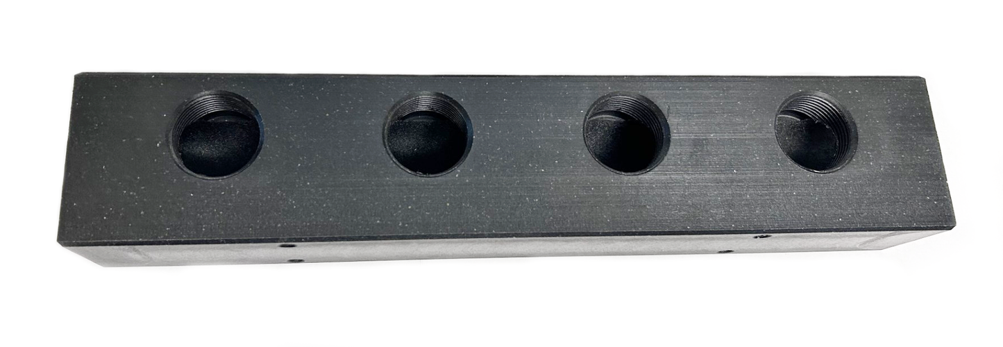 Soft Wash Mixing Manifold Block | Black & Clear | 3-Port & 4-Port