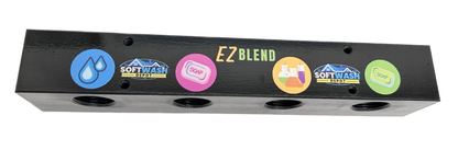 Soft Wash Mixing Manifold Block | Black & Clear | 3-Port & 4-Port