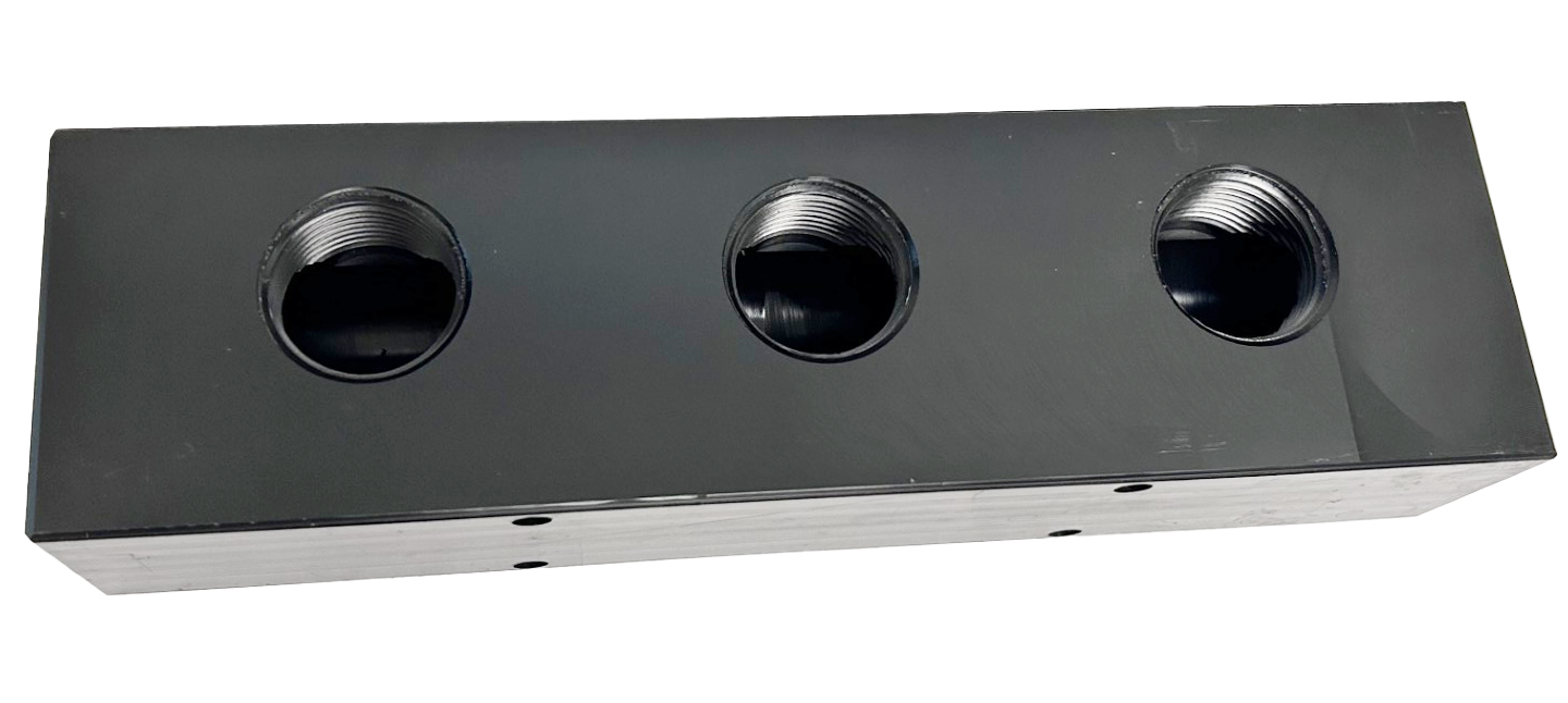 Soft Wash Mixing Manifold Block | Black & Clear | 3-Port & 4-Port