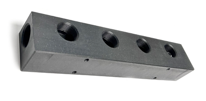 Soft Wash Mixing Manifold Block | Black & Clear | 3-Port & 4-Port