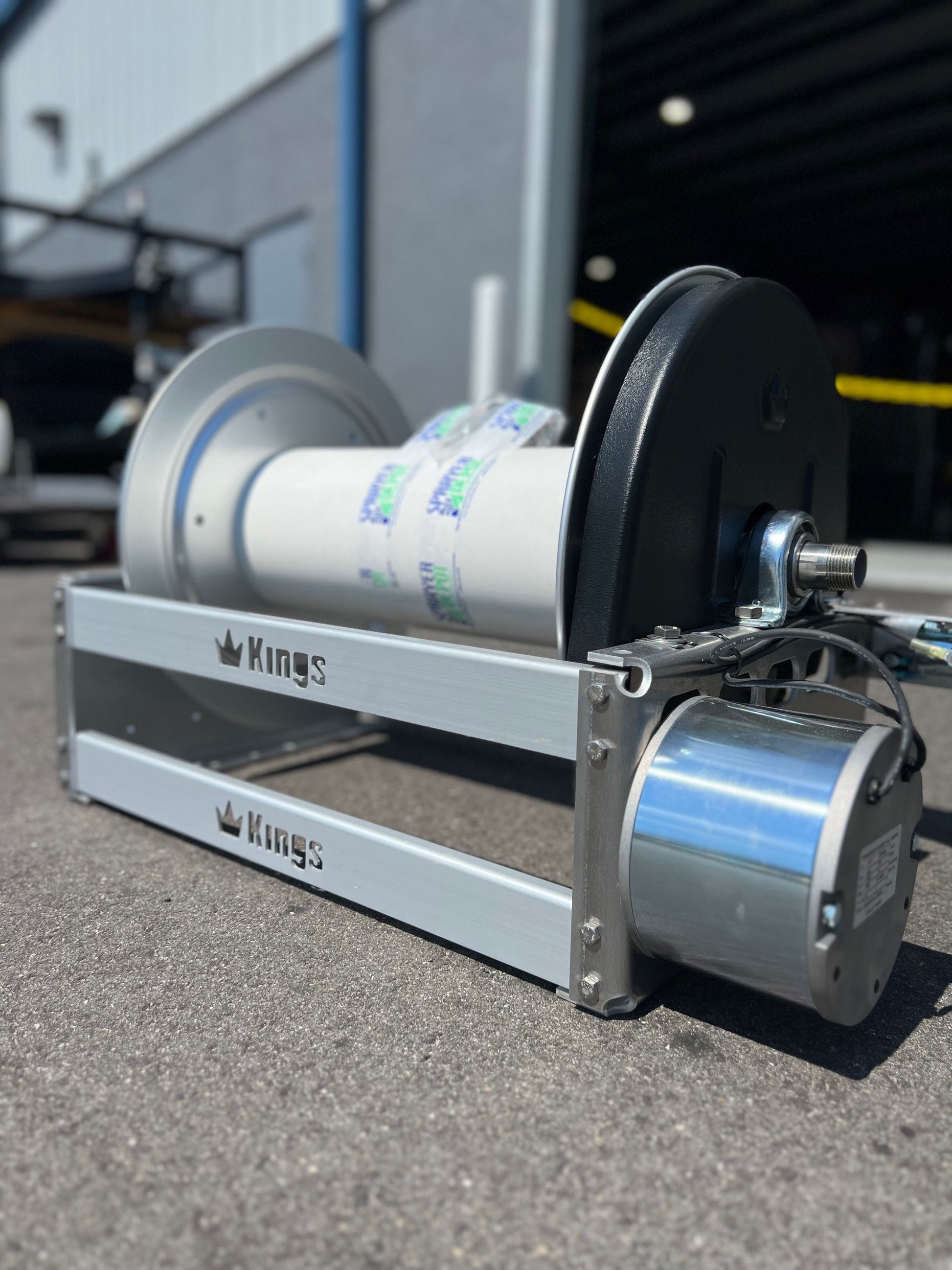 Kings 18" Electric Reel with 1" Stainless Steel Manifold