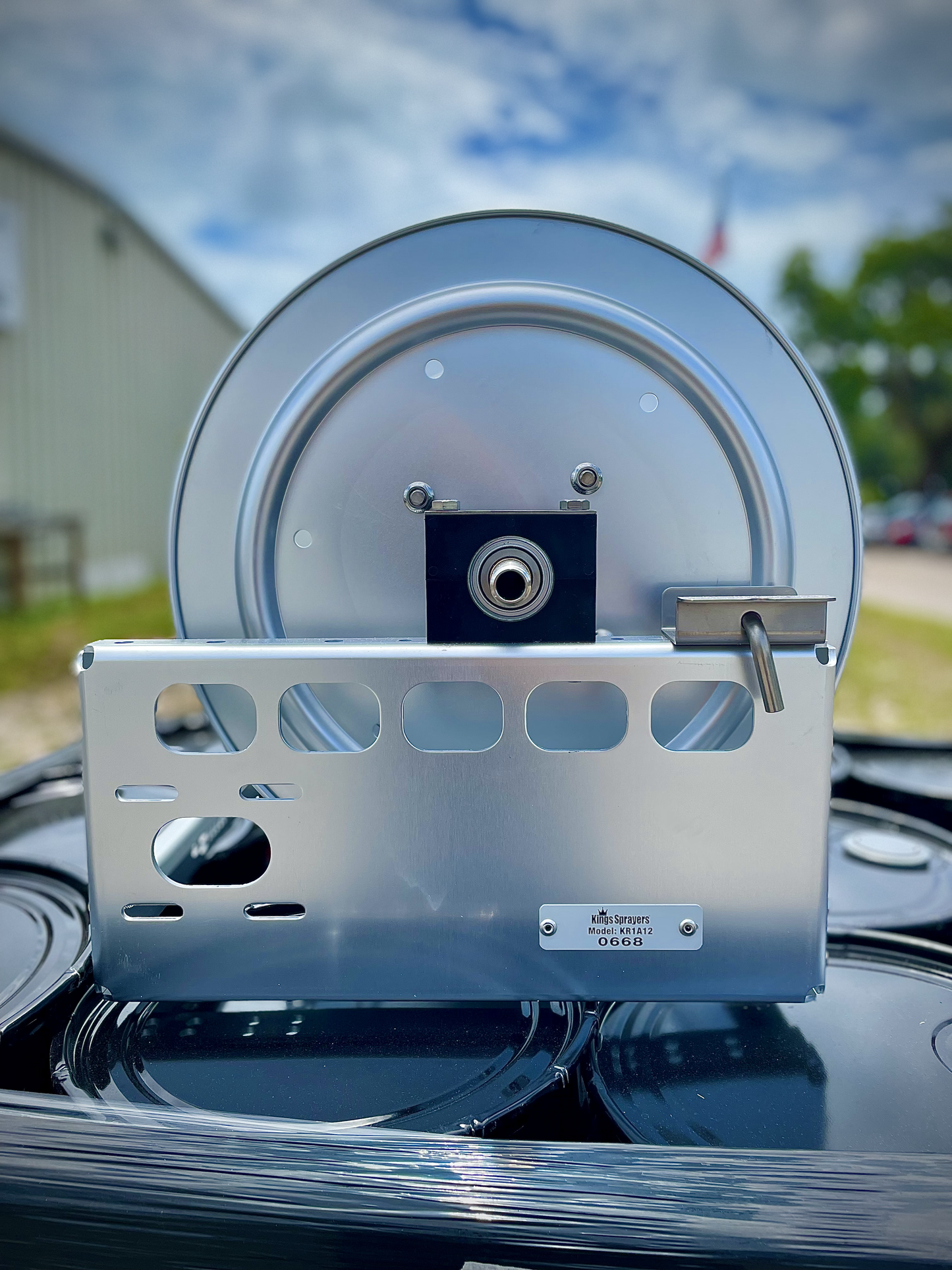 Kings Hose Reel 18in Aluminum Manual Hose Reel