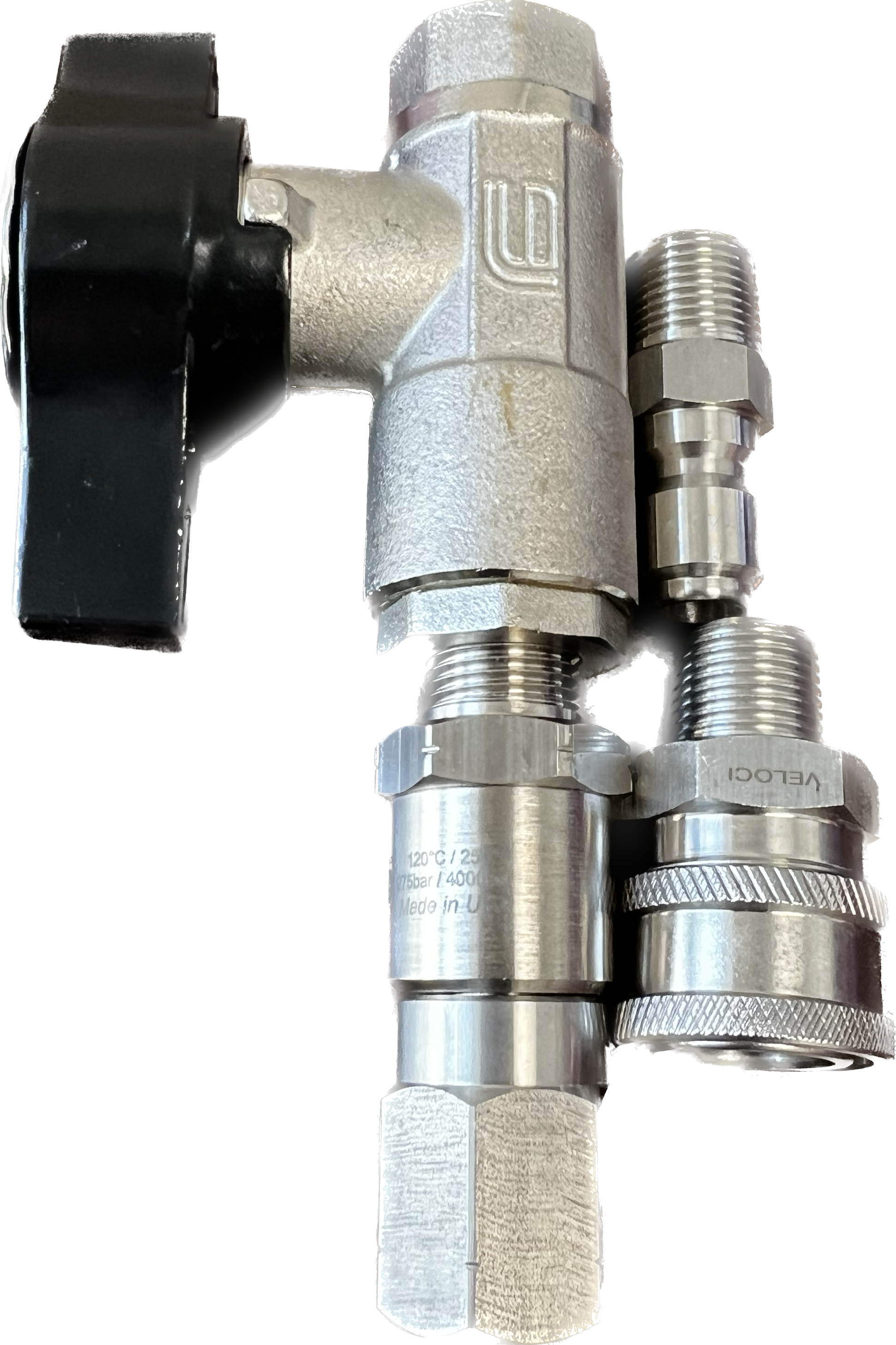 DN-10 Ball Valve and Mosmatic High Flow Swivel Assembly 3/8" *3