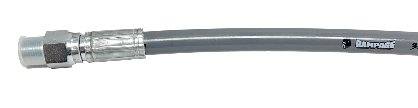 RAMPAGE Smooth Gray 3/8" Single Wire 4300 PSI Whip hoses