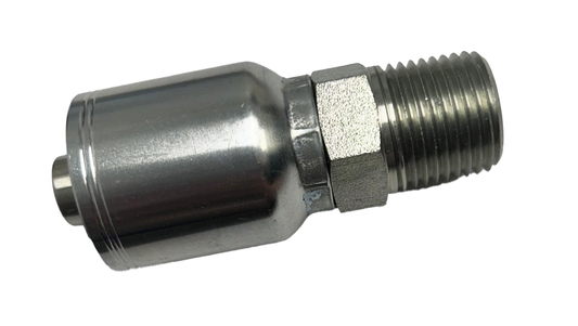 1/2" Hose x 1/2" M Pipe Solid Crimp