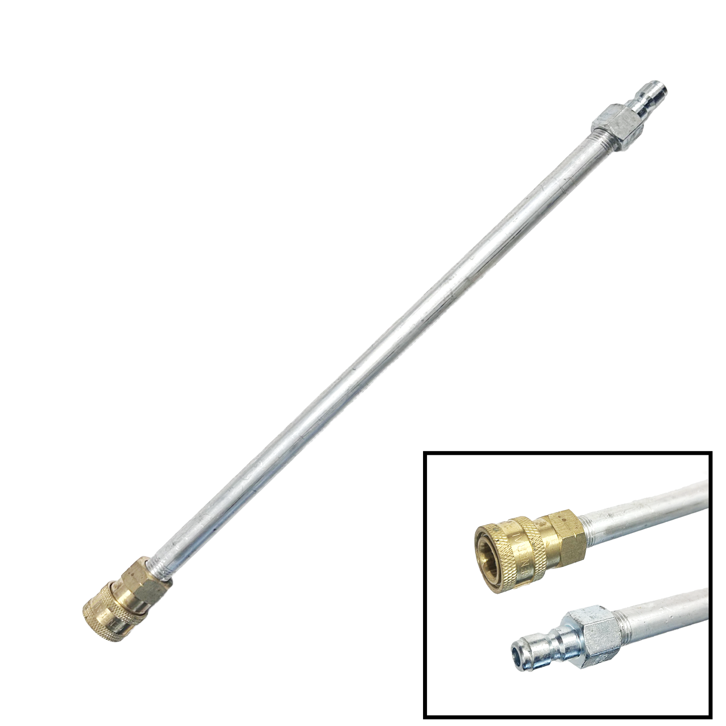 1' Aluminum Extension Wand Assembly With Quick Connects