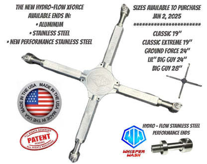 XForce Stainless Steel Performance 4 Tip Bar for Whisper Wash Surface Cleaner