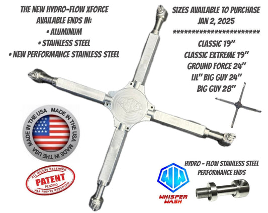 XForce Stainless Steel Performance 4 Tip Bar for Whisper Wash Surface Cleaner